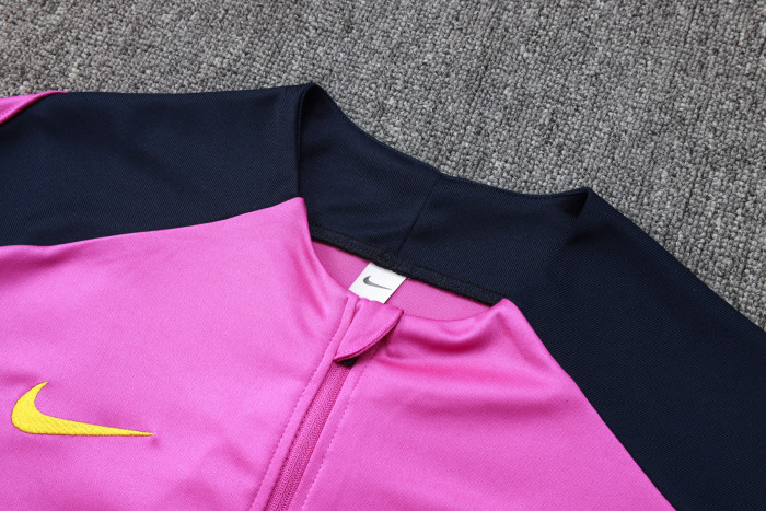 25-26 Barcelona High Quality Half Pull Tracksuit