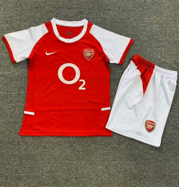 2002-2004 Arsenal Home Retro Kids Soccer Jersey