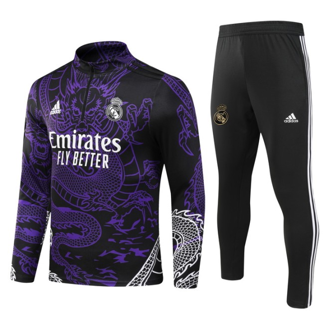 23-24 Real Madrid High Quality Half Pull Tracksuit