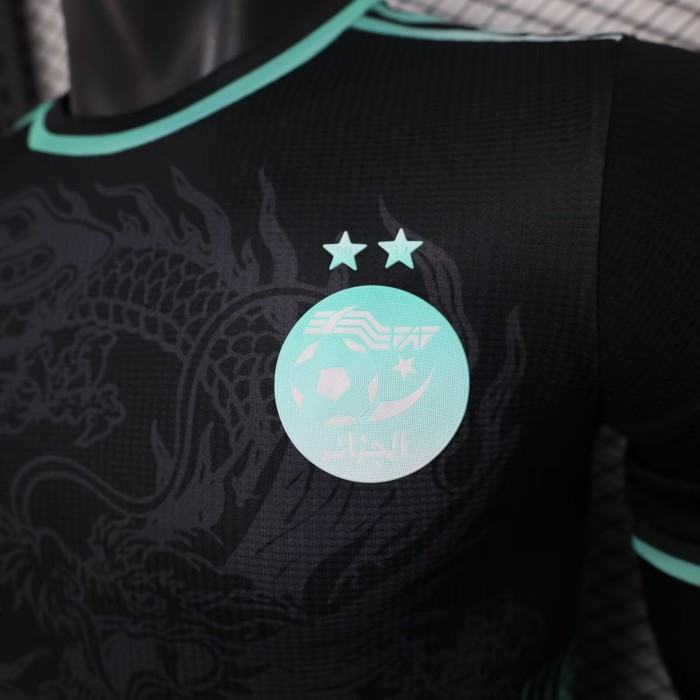 25-26 Algeria Black Green Player Version Training shirts