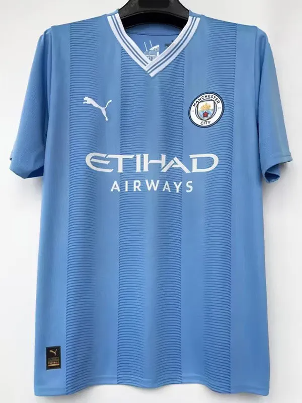 23-24 Manchester City Home 1:1 Fans Soccer Jersey