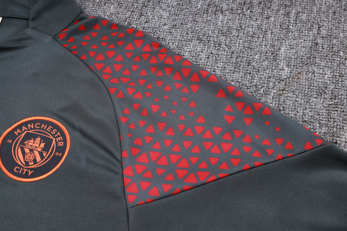 23-24 Manchester City High Quality Half Pull Tracksuit