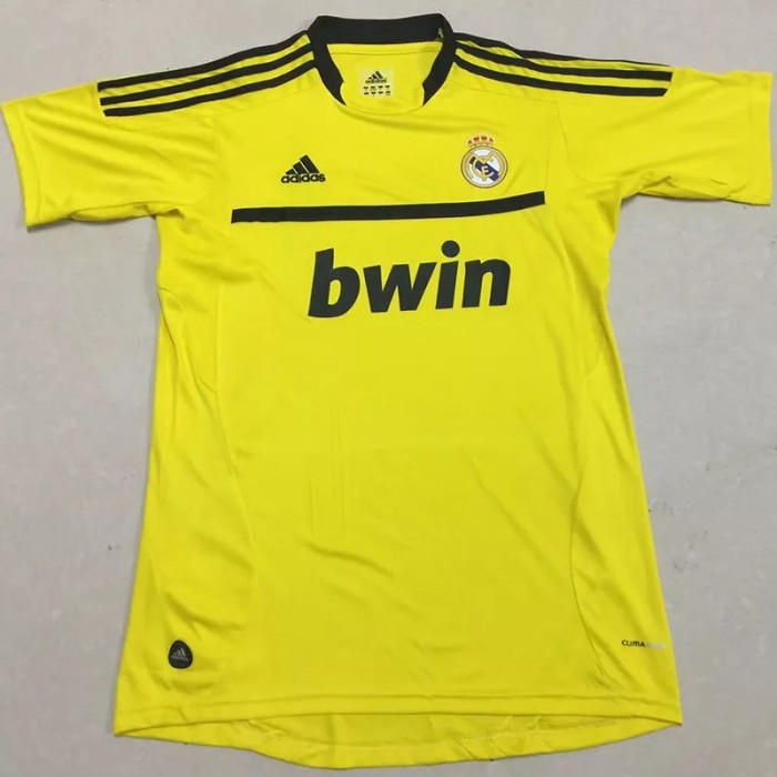 2011-2012 Real Madrid yellow Retro Soccer Jersey
