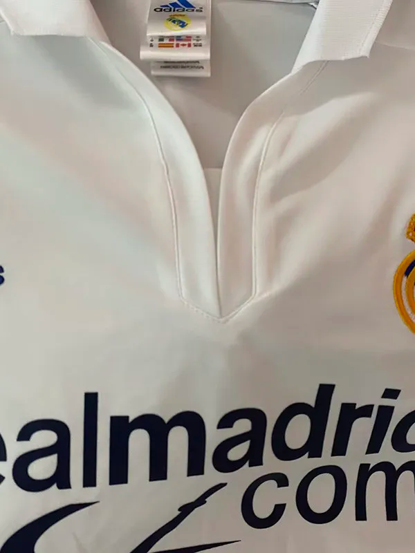 2001-2002 Real Madrid Home Retro Soccer Jersey