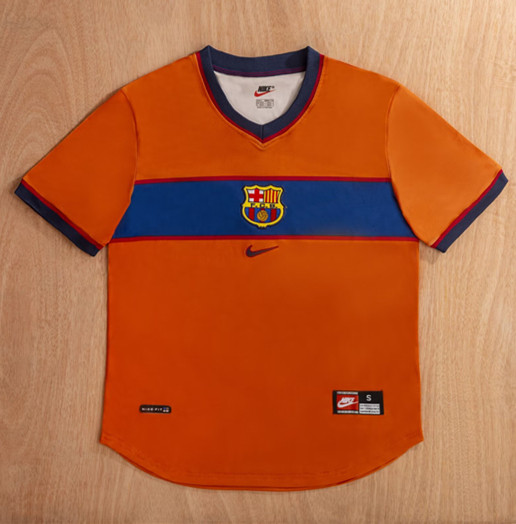 1999-2000 Barcelona Third Retro Soccer Jersey