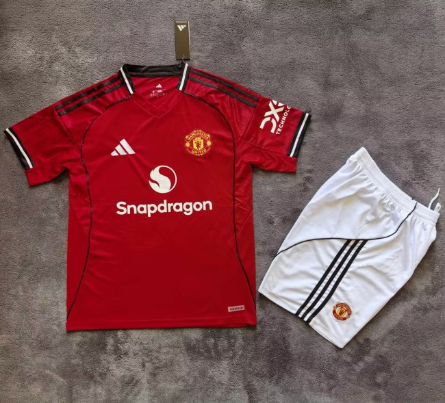 25-26 Manchester United Home Adult Suit