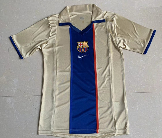 2002 Barcelona Away Retro Soccer Jersey