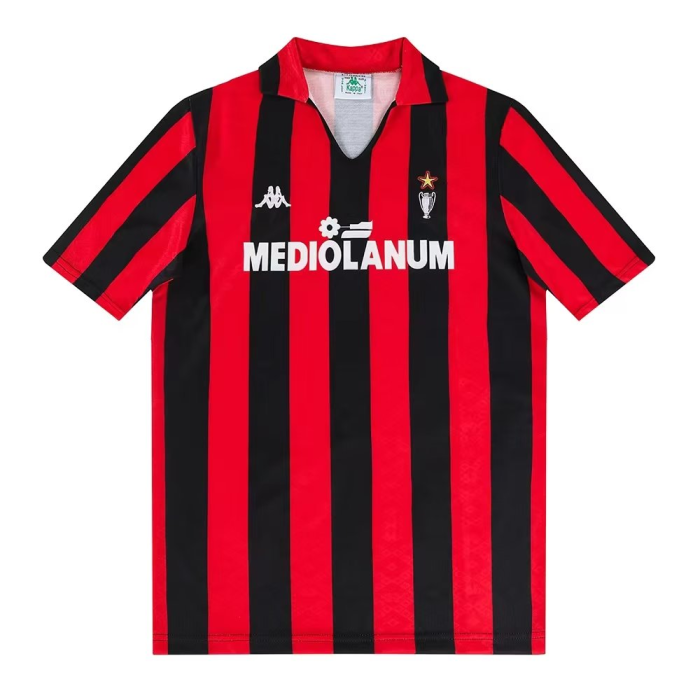 1989-1990 AC Milan Home Retro Soccer Jersey