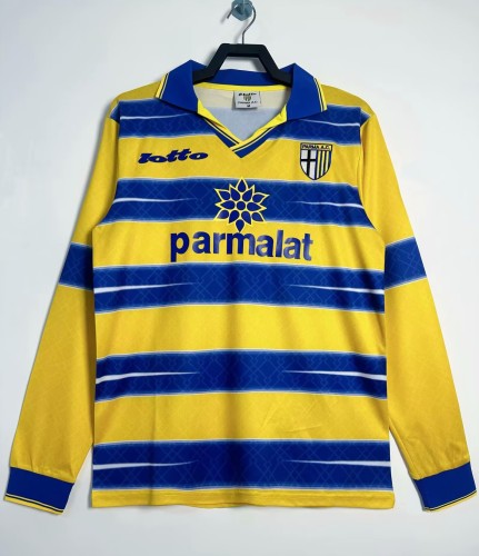 1998-1999 Parma Home Long sleeves Retro Soccer Jersey