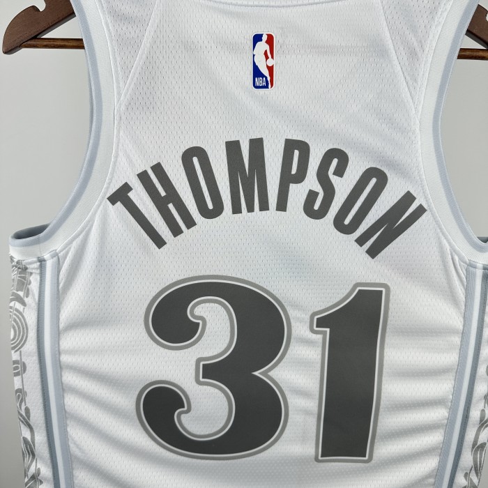 24-25 Dallas Mavericks THOMPSON #31 White City Edition Top Quality Hot Pressing NBA Jersey