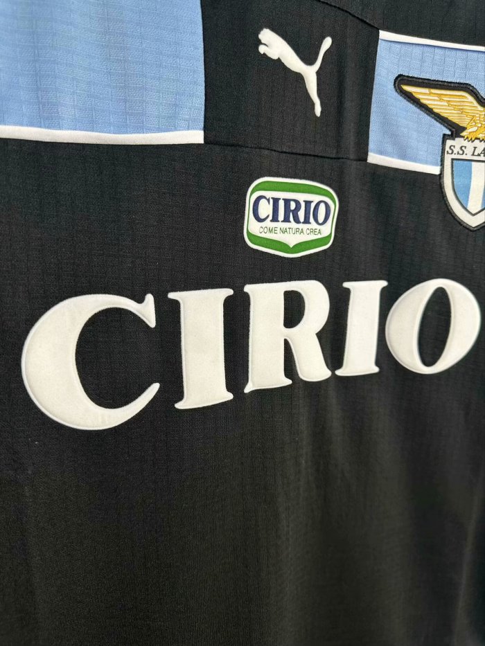 1998-1999 Lazio Away Long Sleeve Retro Soccer Jersey