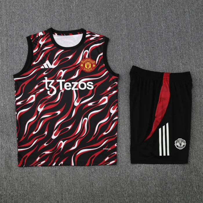 25-26 Manchester United High Quality Tank Top And Shorts Suit