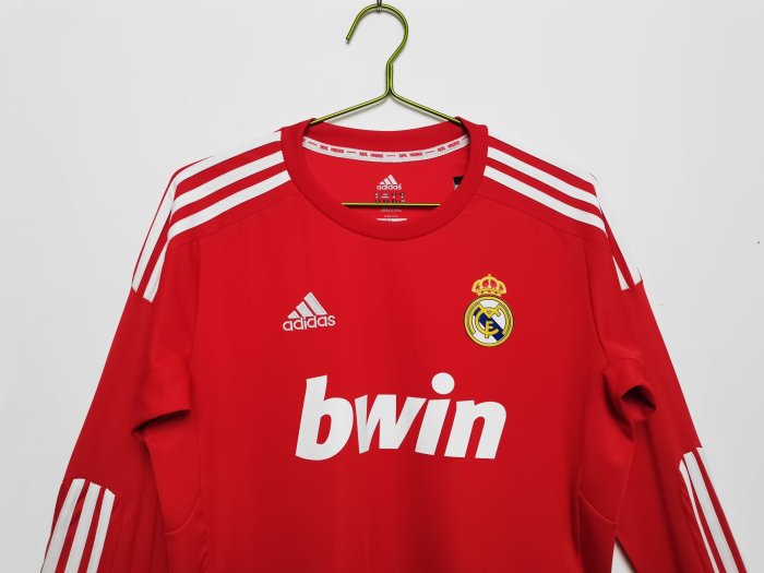 2011-2012 Real Madrid Long Sleeve Retro Soccer Jersey