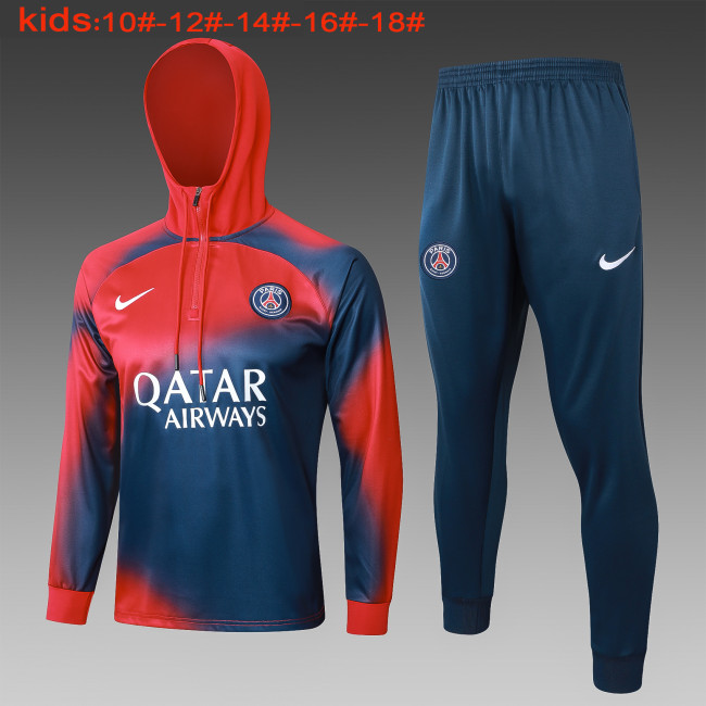 23-24 Paris Saint-Germain High Quality Kids Hoodie Jacket Tracksuit