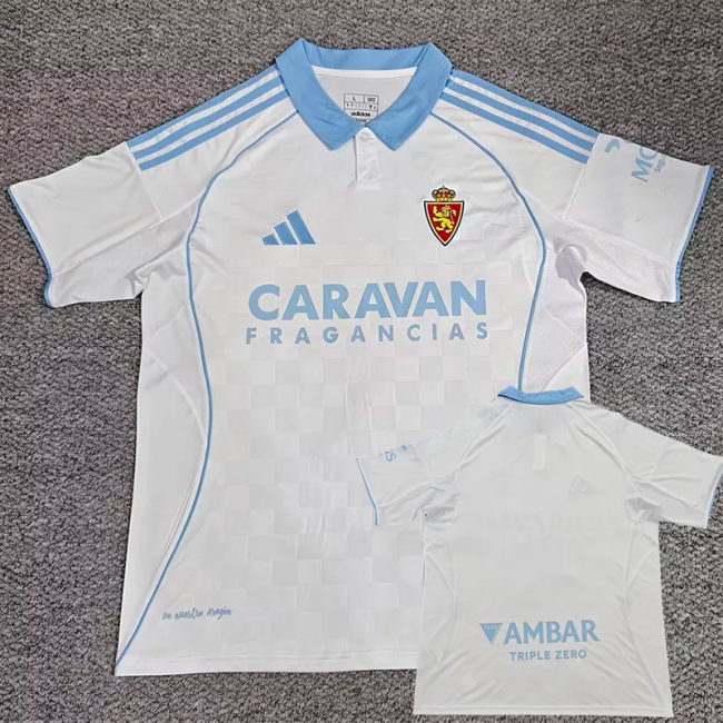 25-26 Zaragoza Home Fans Soccer Jersey