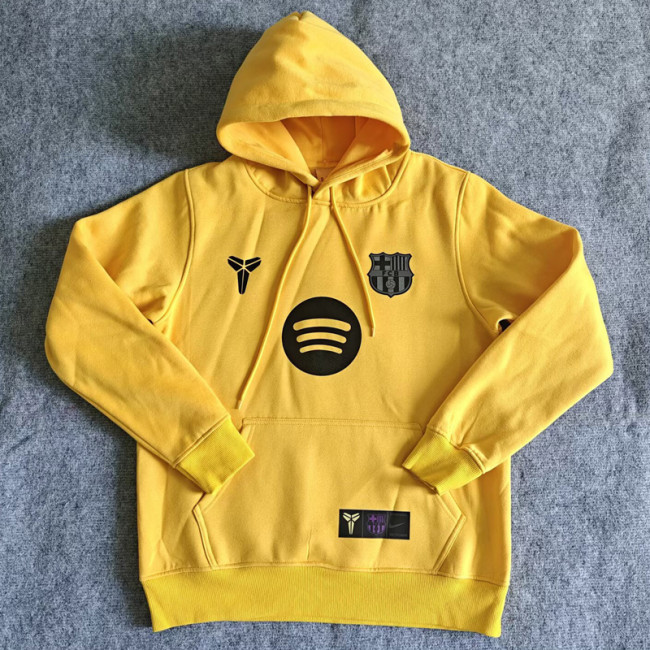 25-26 Barcelona Yellow Hoody 黄色(加绒)黑标