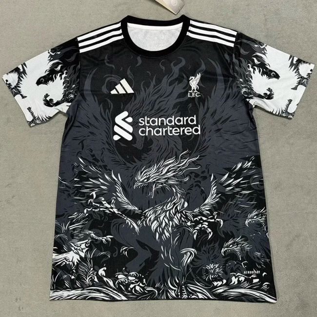 25-26 Liverpool Black Blue Special Edition Training shirts *凤凰