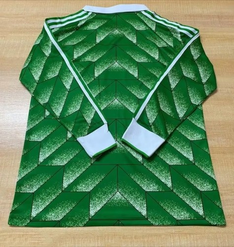 1990 Germany Away Long sleeves Retro Soccer Jersey