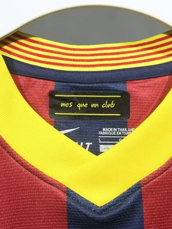 2013-2014 Barcelona Home Player Version  Retro Soccer Jersey