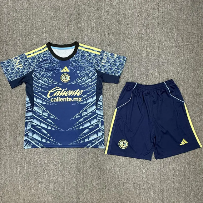 25-26 Club America Away Kids Soccer Jersey