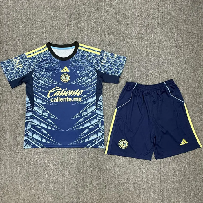 25-26 Club America Away Kids Soccer Jersey