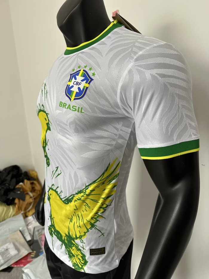 25-26 Brazil White Special Edition Player Version Soccer Jersey