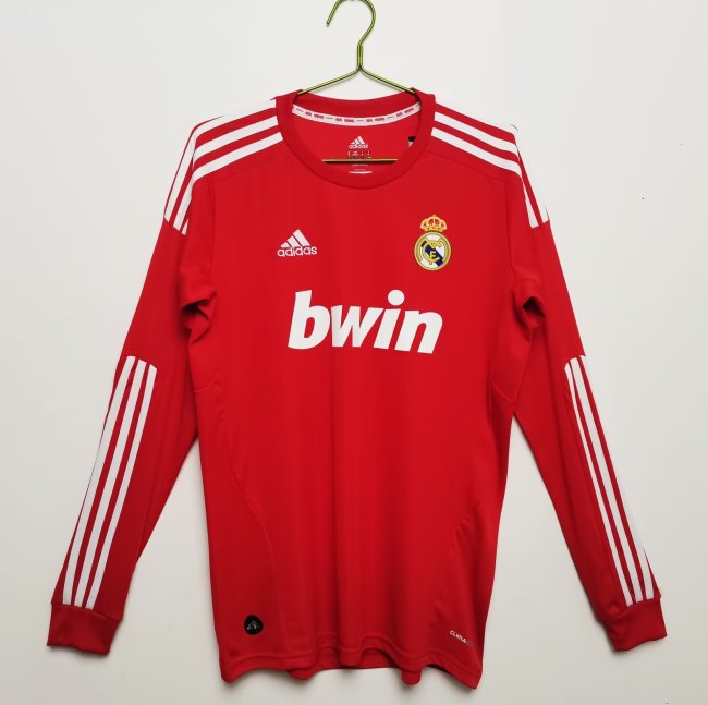 2011-2012 Real Madrid Long Sleeve Retro Soccer Jersey