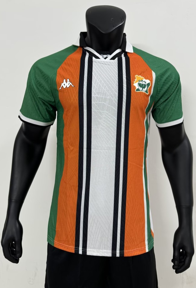 2002 Cote d'Ivoire Home Player Retro Soccer Jersey