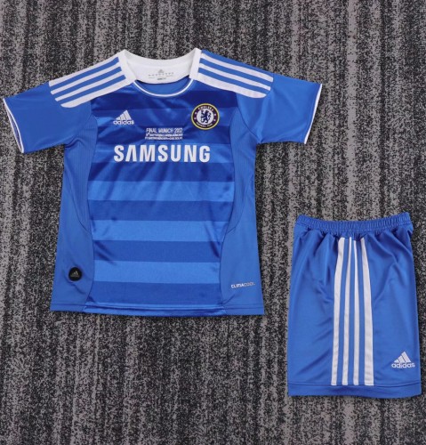 2011-2012 Chelsea Home UCL Edition Retro Kids Soccer Jersey