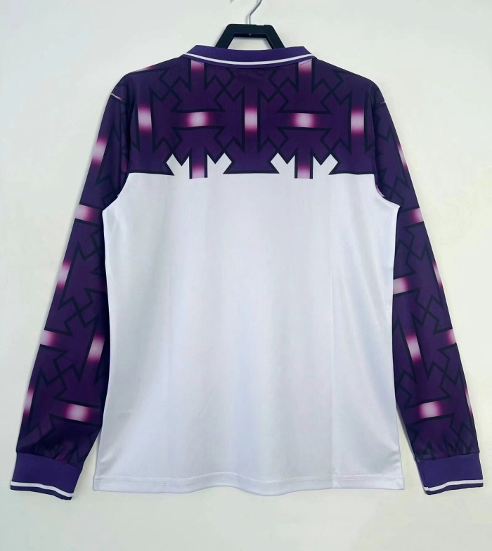1992-1993 Fiorentina Away Retro Long Sleeve Soccer Jersey