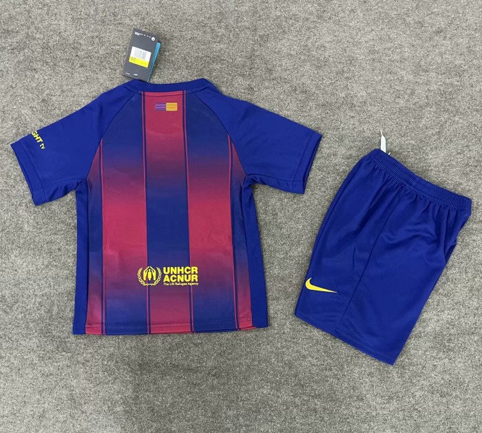 25-26 Barcelona Home Kids Soccer Jersey