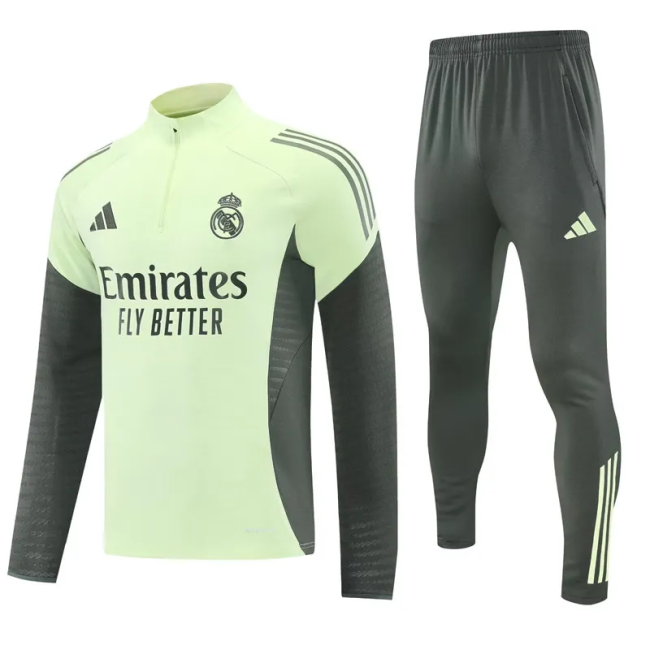25-26 Real Madrid High Quality Half Pull Tracksuit
