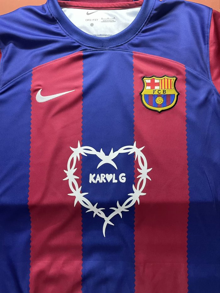 23-24 Barcelona Home Special Edition Fans Soccer Jersey