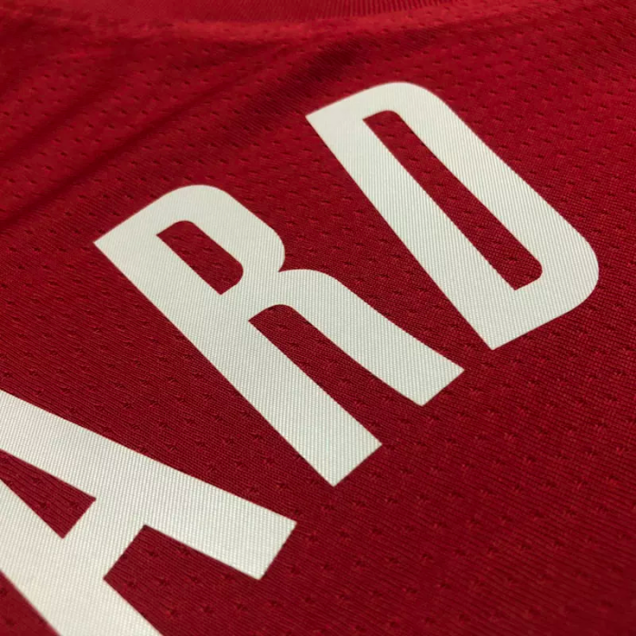 22-23 TRAIL BLAZERS LILLARD #0 Red Top Quality Hot Pressing NBA Jersey (Trapeze Edition)