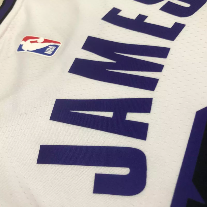 22-23 LAKERS JAMES #23 White City Edition Top Quality Hot Pressing NBA Jersey