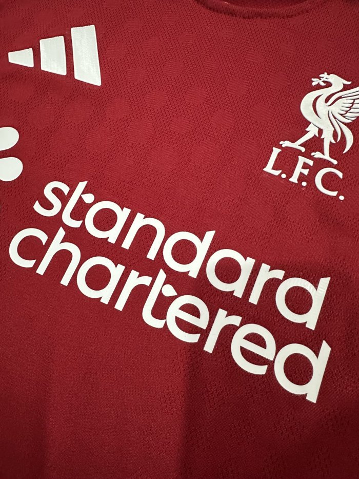 25-26 Liverpool Home Player Version Soccer Jersey