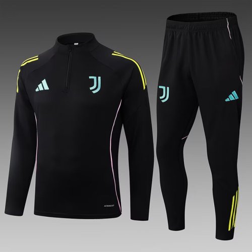 25-26 Juventus High Quality Half Pull Tracksuit