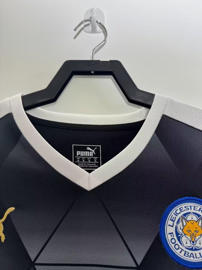 2015-2016 Leicester City Black Retro Soccer Jersey