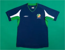 2002 Ireland Third Training clothes Retro Soccer Jersey
