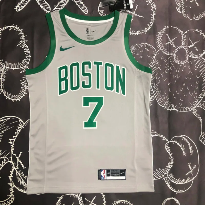 CELTICS BROWN #7 Gray Top Quality Hot Pressing NBA Jersey