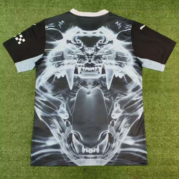 25-26 Manchester City Black Blue Concept Edition Fans Soccer Jersey