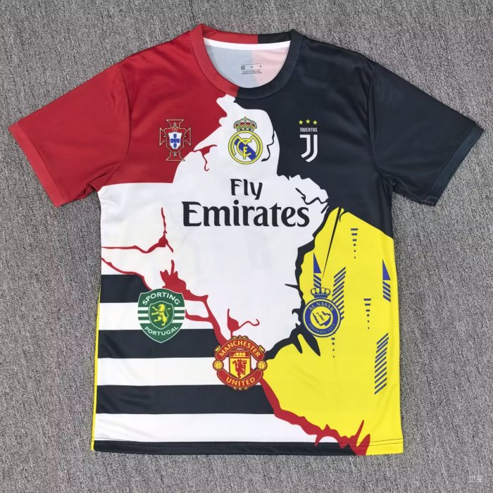 25-26 RONALDO #7 Special Edition Fans Soccer Jersey 1:1 Thai Quality*红黑衣领