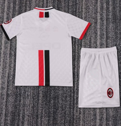 1996-1997 AC Milan Away Retro Kids Soccer Jersey