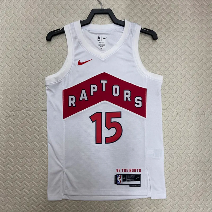 22-23 Raptors CARTER #15 White Top Quality Hot Pressing NBA Jersey