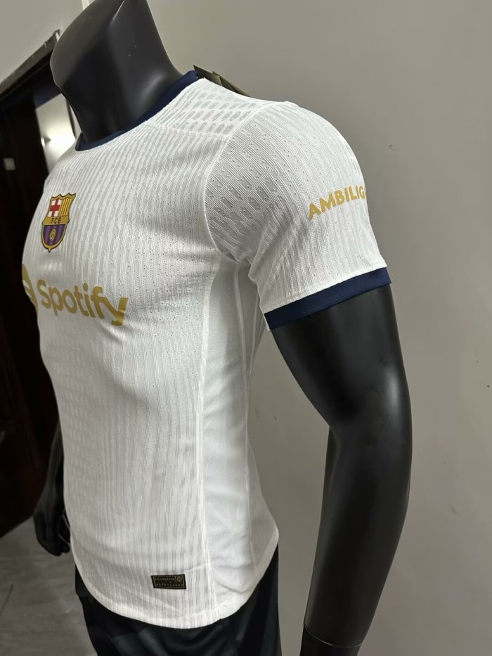 25-26 Barcelona White Special Edition Player Version Soccer Jersey