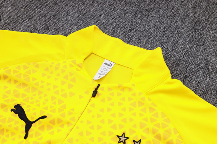 23-24 Dortmund High Quality Half Pull Tracksuit