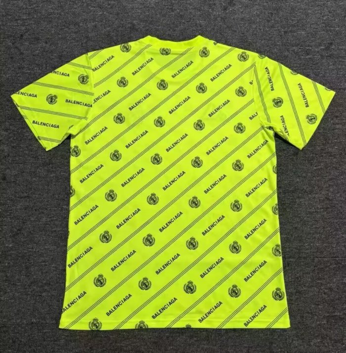 25-26 Real Madrid Fluorescent Green Joint Edition Fans Training Shirts
