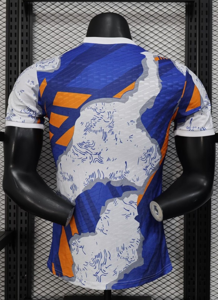 25-26 Real Madrid Special Edition Blue White Player Version Training Shirts