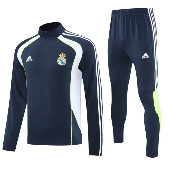 25-26 Real Madrid High Quality Half Pull Tracksuit