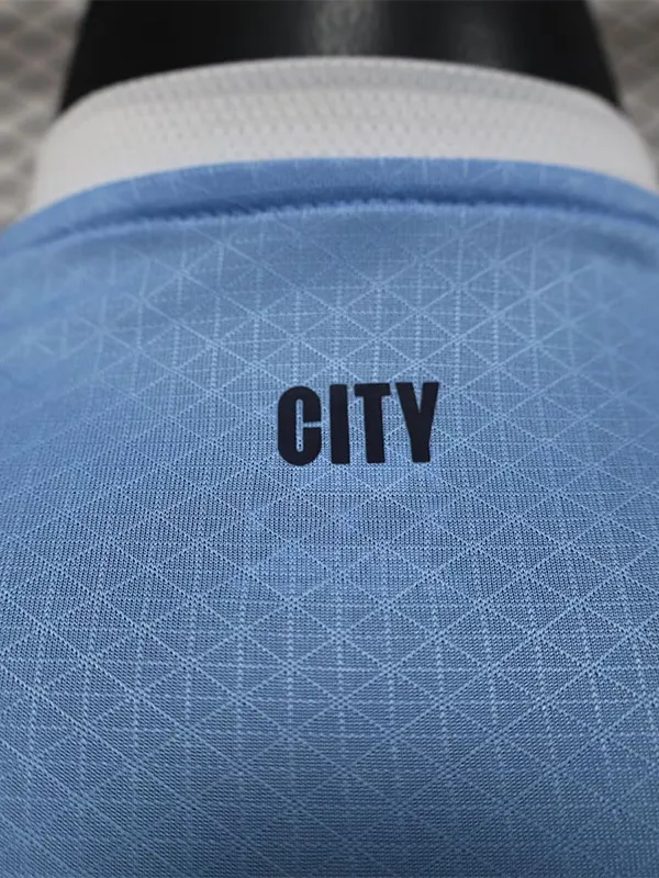25-26 Manchester City Home Long Sleeve Player Version Soccer Jersey (长袖球员)